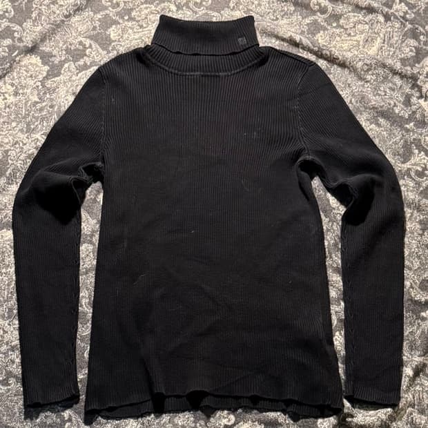 turtleneck knit black 