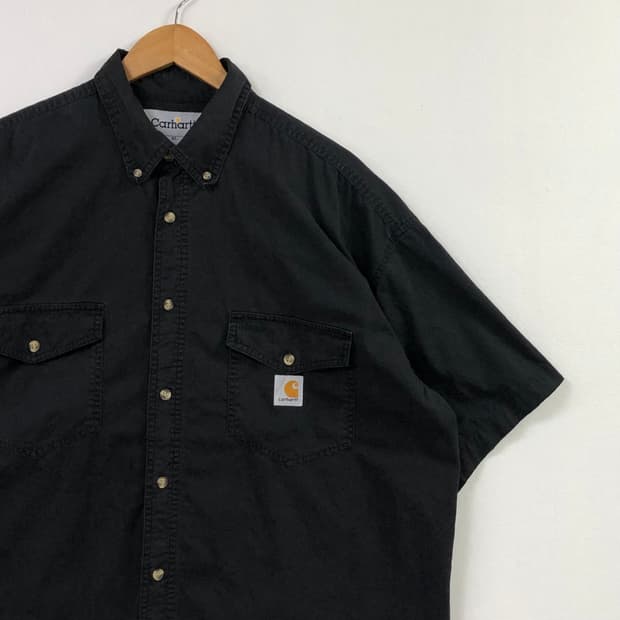 Xxl 칼하트 리메이크 블랙 워크 셔츠