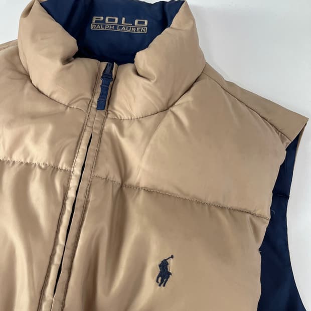 [m] 폴로 리버시블 양면 조끼 패딩