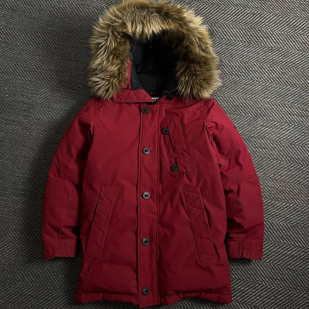 노스페이스 화이트라벨 라쿤 푸퍼 마운틴 다운 파카 o 4186