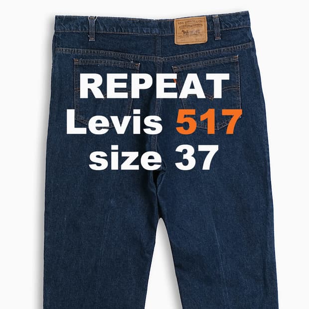 리바이스 517 오렌지탭 80s USA 37 인치 OR5174216