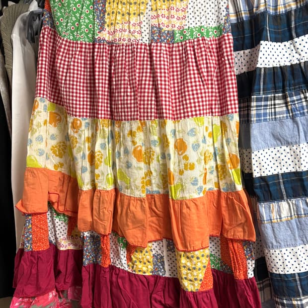 모리걸 패치워크 스커트 두개 일괄