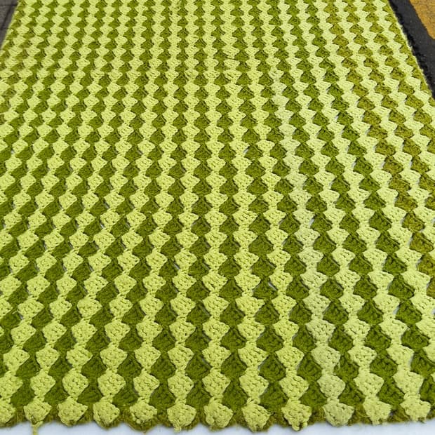 빈티지 소품 USA 크로셰 블랭킷