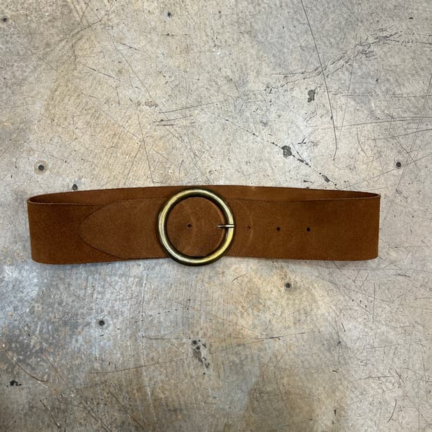 agnes.b 스웨이드 벨트