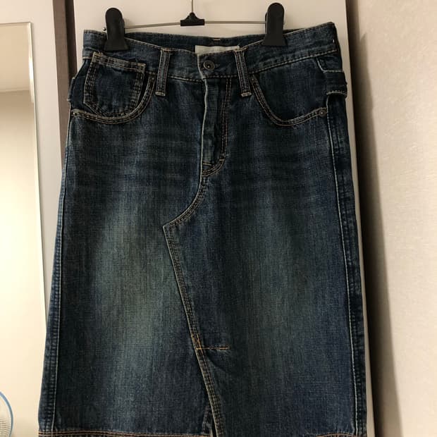 빈티지 언벌란스 청치마