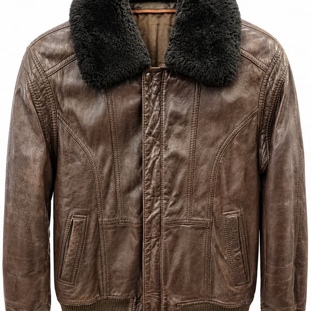 런던포그 양가죽 퍼카라 자켓 L