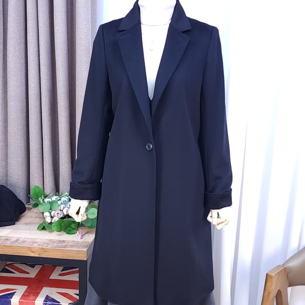 실크캐시 울 코트