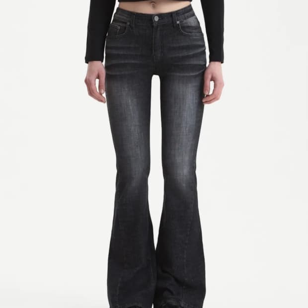 시너진 CAT WASHING DENIM PANTS BLACK