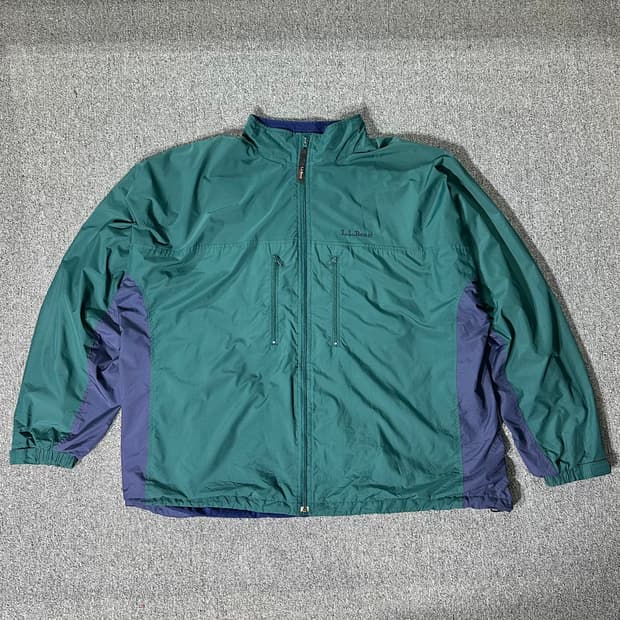 L.L.BEAN 엘엘빈 바람막이 그린 (XXL/old-7789)
