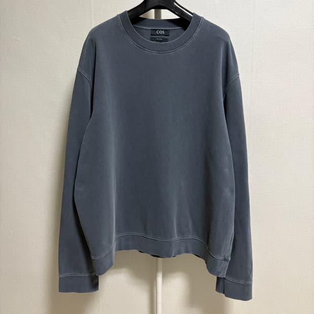 코스 피그먼트 맨투맨 스웻셔츠 / 블루그레이, XL