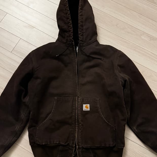 칼하트 덕 액티브 자켓 다크브라운