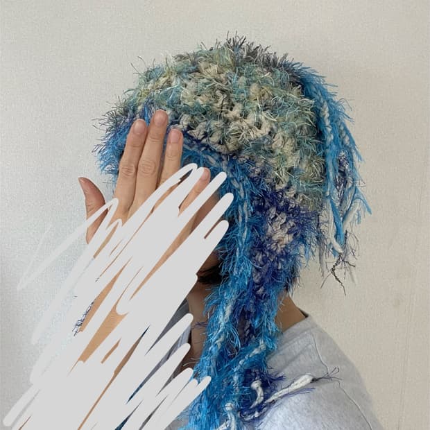 핸드메이드 니트 이어커프 비니 모자