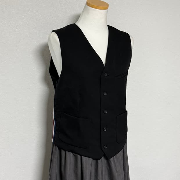 23ss 꼼데가르송 걸 사이드 트리컬러 베스트m 