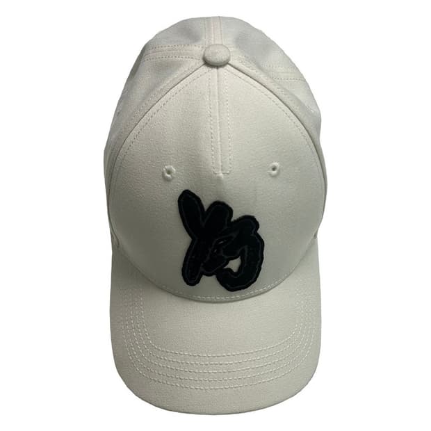 아디다스 Y-3 로고 베이스볼 캡 화이트