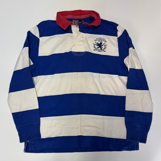 폴로 랄프로렌 스트라이프 긴팔 럭비티 XL