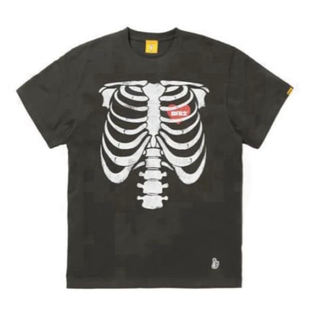 FR2 가먼트다잉 Bone 티셔츠 블랙
