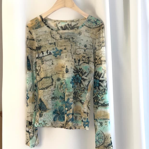 [NEUF CENT NEUF] graphic mash longsleeve