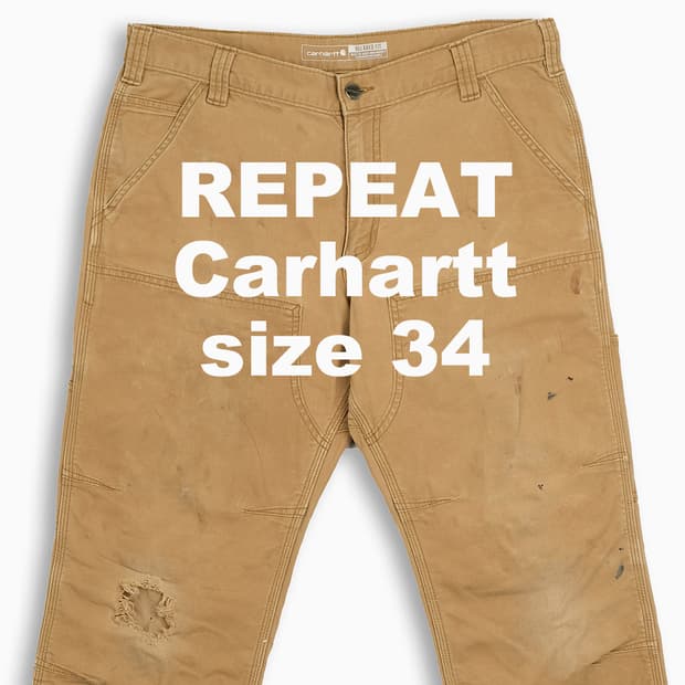 빈티지 칼하트 더블니 102802 34 인치 CH8023401