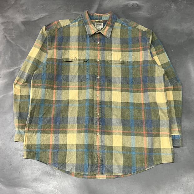  엘엘빈 워크 체크 셔츠 y15299