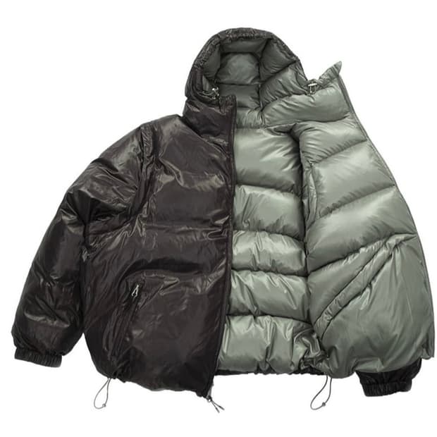 더 바이닐 하우스 패딩 [리버시블/샌드]