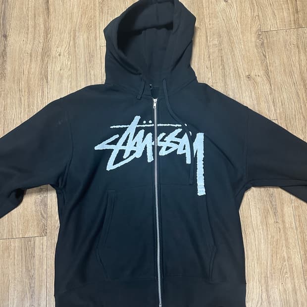 스투시 스탁 후드집업 XL