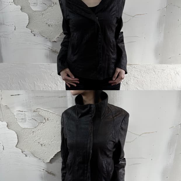 texture diagonal jacket