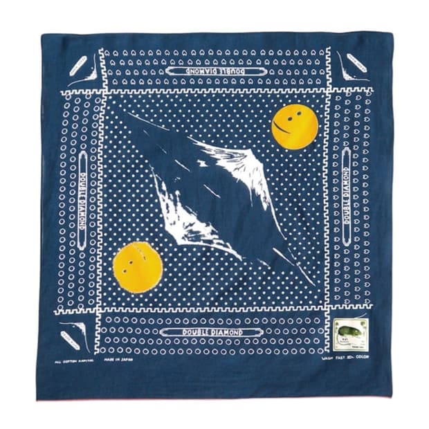 캐피탈 패스트컬러 셀비지 반다나 네이비 스카프 