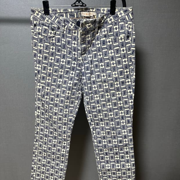 Tory Burch 사각 패턴 여성 바지 27