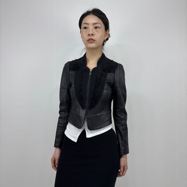 LAMBSKIN SLIT JACKET