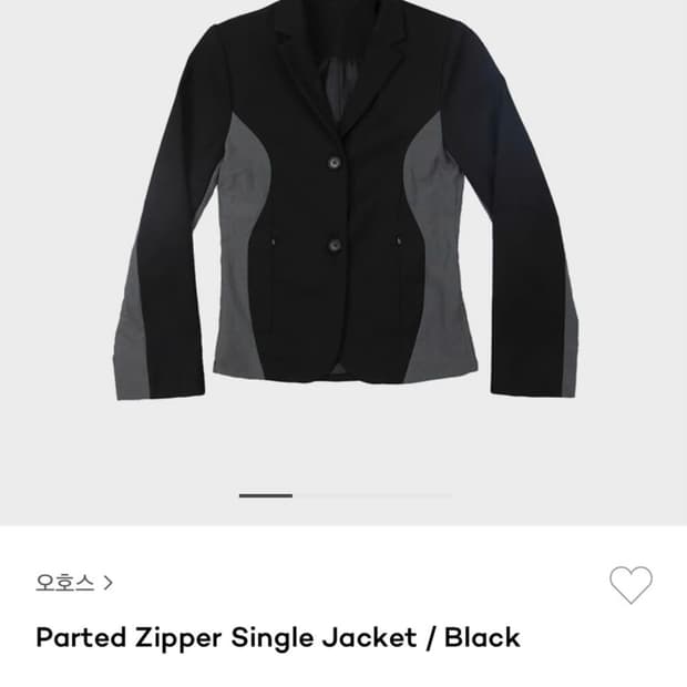 OJOS parted zipper single jacket