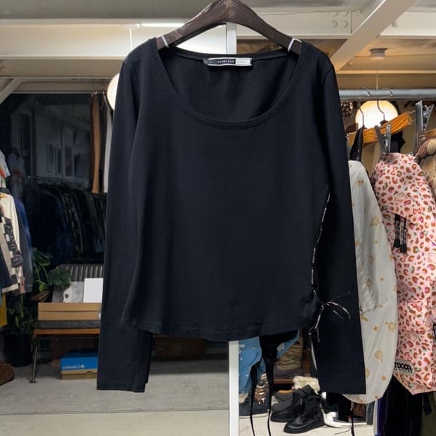 스포츠막스 크롭 롱슬리브