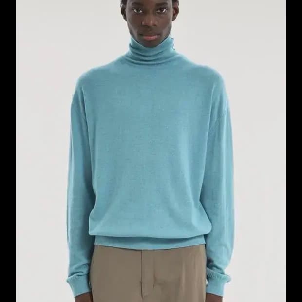 브라운야드 메리노울 터틀넥 민트 5