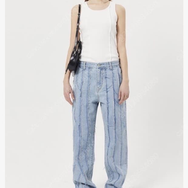 마뗑킴 루즈커팅 데님 S