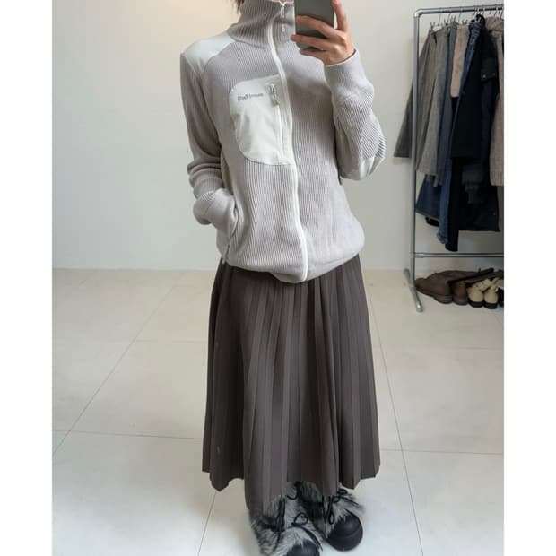 Mont bell 니트 집업