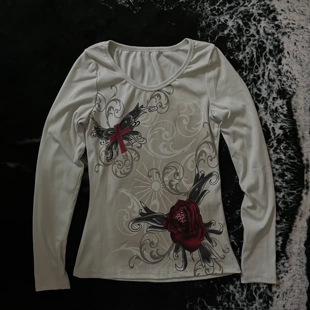 펑크 프린팅 롱슬리브