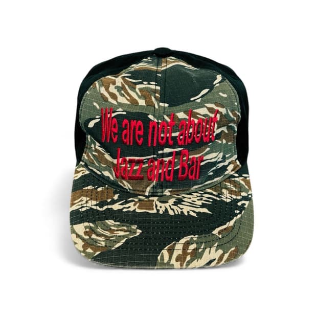 jazzandbar 재즈앤바 6패널 로고 타이거 카모 캡