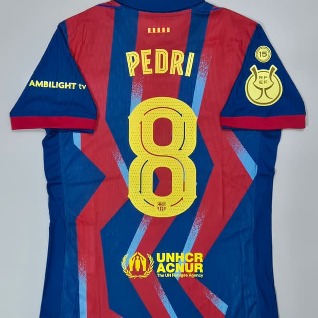 25-26 바르셀로나 포스 페드리 유니폼 M 슈퍼컵 패치