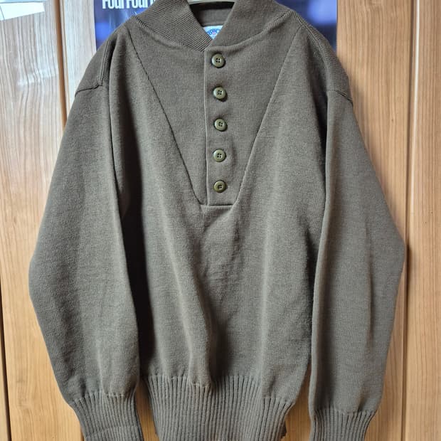 90년대 미군 오리지널 5버튼 아크릴 스웨터 L사이즈