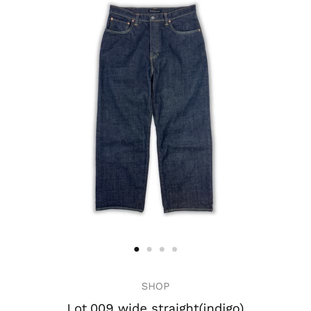 [32] Wrath 뤠쓰 009 와이드 스트레이트 인디고 새상품