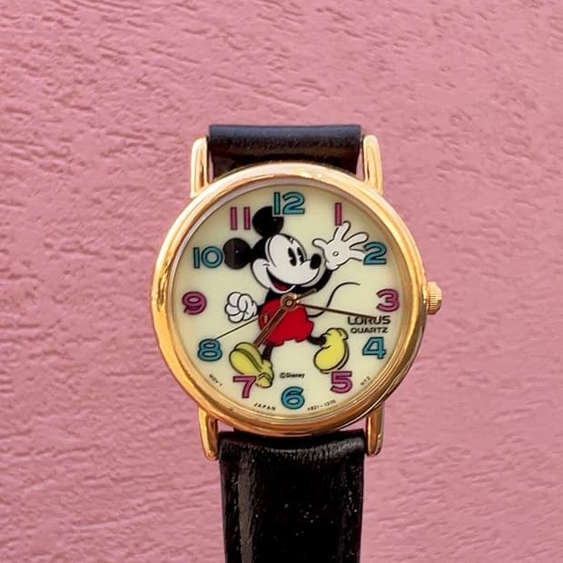 [90s Lorus]Disney mickey Lumibrite watch