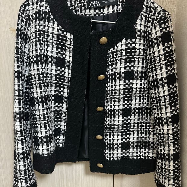 자라 트위드 자켓