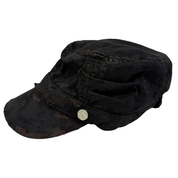[VTG CUSTOM]Distress coating newsboy cap