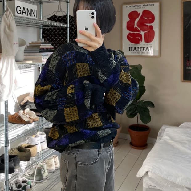 빈티지 패턴 니트 (Man L) AA0989