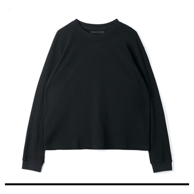 Htae 90s Thermal Raven Black Soft Shirts