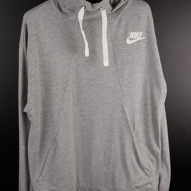 나이키 오벗핏 회색후드
