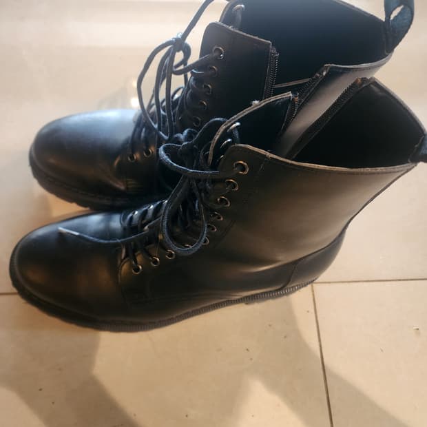 커스텀 에이드 소가죽 코만도 워커 루카스 팜. 280mm 군화 부츠