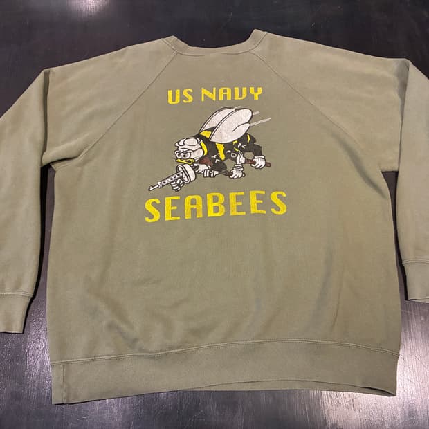 L) 와일드 동키 래글런 us 네이비 맨투맨 올리브