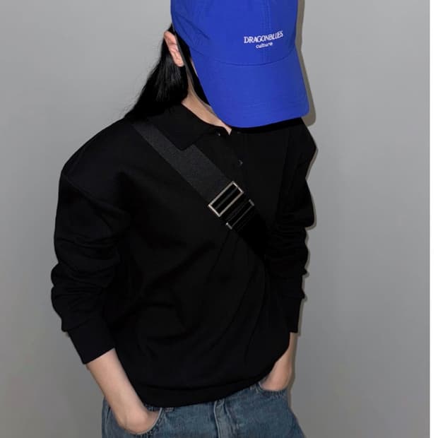 새상품) 드래곤블루스 리나일론 로고 캡 로열 블루 볼캡