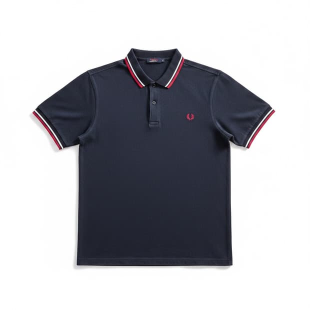 프레드페리 네이비 슬림핏 카라티 M
