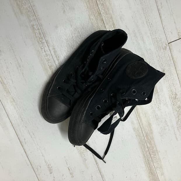 컨버스 하이탑 올블랙 235